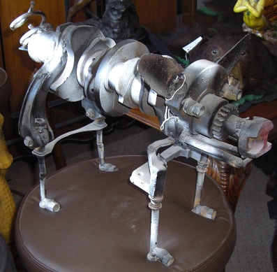 Sculpture of Pig Welded Art - Click Image to Close